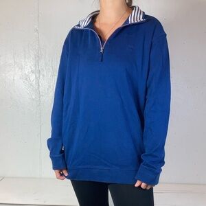 Marine Blue Southern Tide Quarter Zip Pullover Sweatshirt